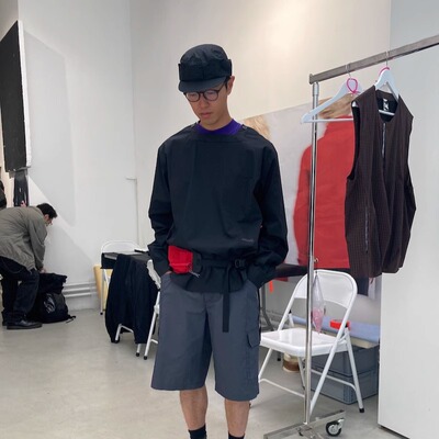 GR10K 方领衬衫（黑色）| triplemajor