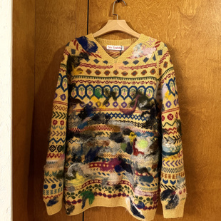 triplemajor 羊毛毡拼色毛衣 Siv Stoldal