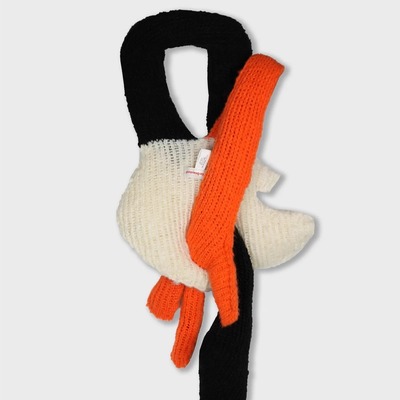 Walter Van Beirendonck 造型针织围巾（米色/粉色）