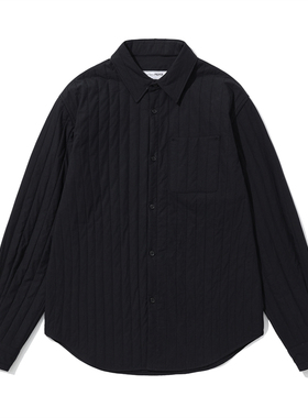 PROPER 绗棉衬衫外套（黑色）| triplemajor