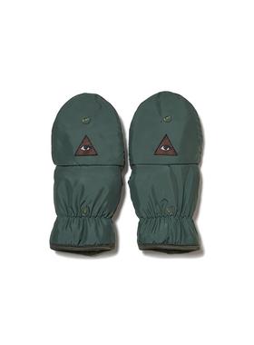 Undercover 刺绣图案手套（军绿色/黑色） | triplemajor