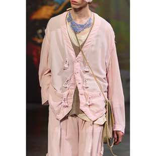 【5折】Undercover 系扣外套（粉色）| triplemajor