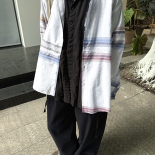 triplemajor 格纹拼接衬衫 Siv Stoldal