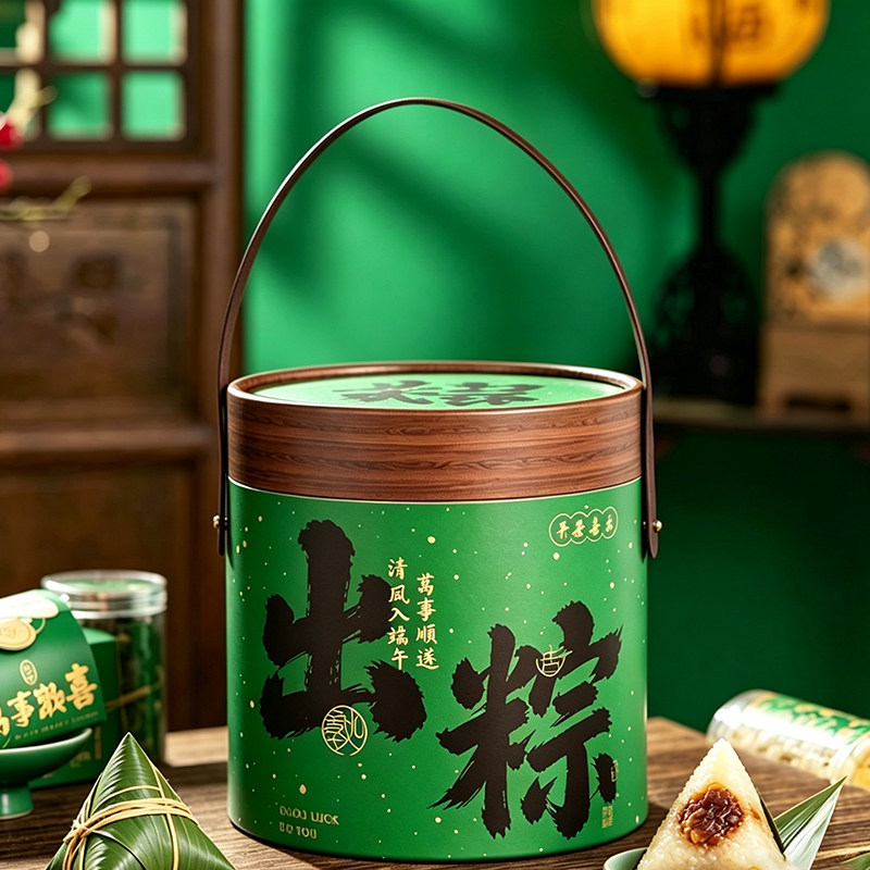 粽子礼盒端午节烘焙特产咸鸭蛋包装盒抱抱桶送礼企业酒店送员工