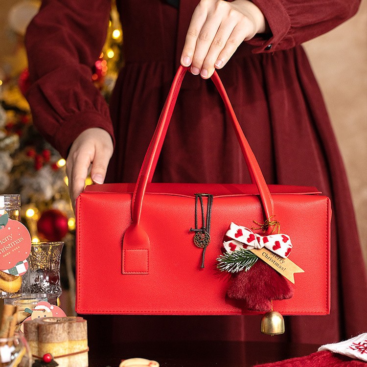 圣诞节礼盒2026新款阿胶糕烘焙饼干礼物盒平安夜苹果礼品手提盒