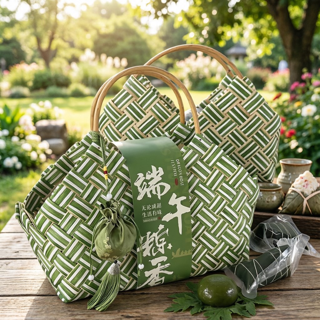新款端午节粽子礼盒包装肉粽特产咸鸭蛋茶叶手提篮公司企业礼盒