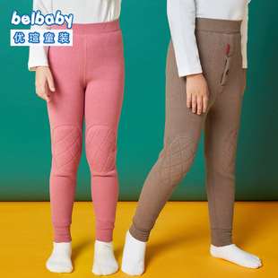 护膝宝宝棉裤 儿童保暖裤 女童加厚打底裤 内穿加绒冬季 发热 男童绒裤