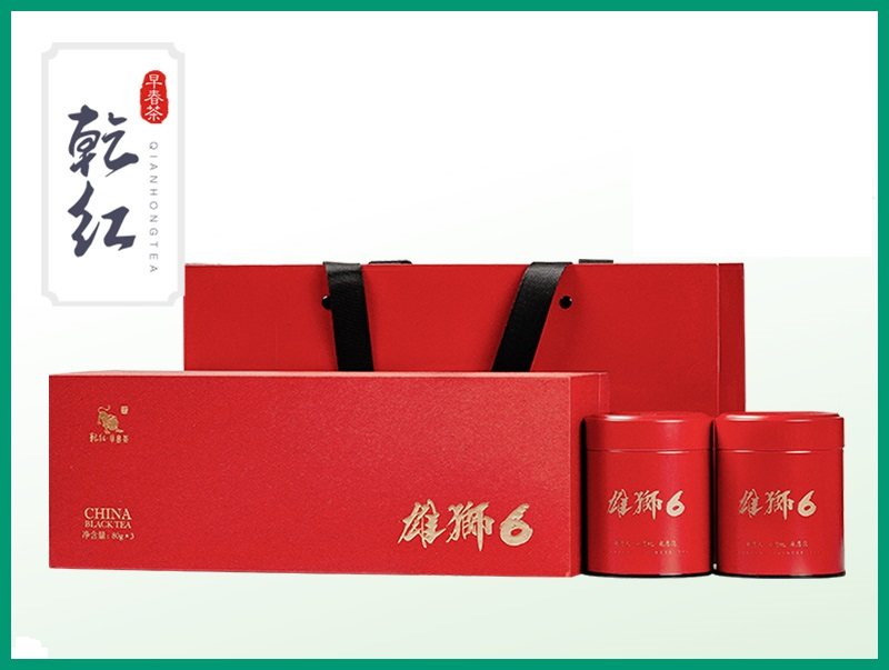 2026新茶现货 乾红早春茶宜兴红茶雄狮6高档礼盒240g