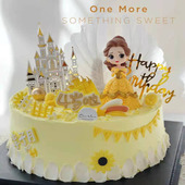 儿童贝尔公主蛋糕苏菲亚美人鱼爱丽丝灰姑娘冰雪奇缘白雪公主装 饰