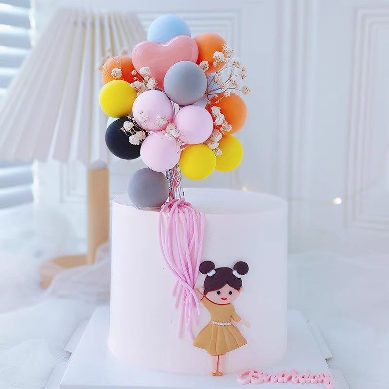蛋糕装饰摆件气球软胶丸子头小女孩小兔子手牵彩色气球插件摆件,节庆用品/礼品,节日装扮用品,淘宝优惠券,粉丝福利购,淘宝优惠卷