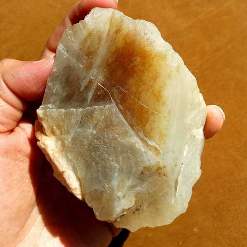 294g新疆和田糖白山料原石精品把件作料红糖白肉金山矿料