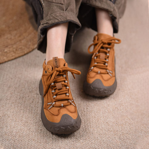 Artmu阿木休闲登山鞋厚底坡跟