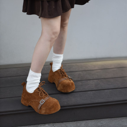 Artmu阿木厚底7CM内增高深口单鞋小个子高跟鞋女气质高级不累脚