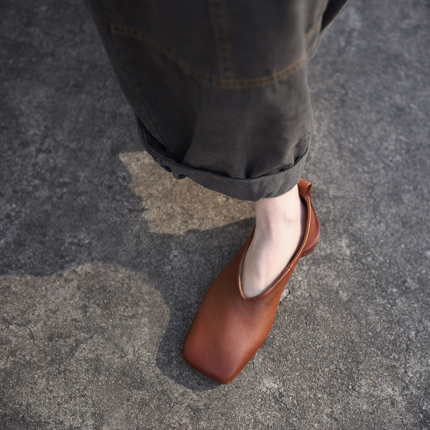 Artmu阿木原创极简方头黑色皮鞋乐福鞋女款一脚蹬奶奶鞋2026新款,女鞋,浅口单鞋,淘宝优惠券,粉丝福利购,淘宝优惠卷