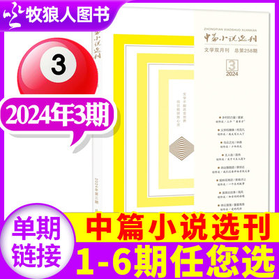 中篇小说选刊2023单本/2024任选