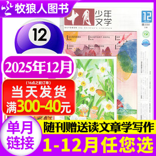 2026全年 半年订阅 2024年 十月少年文学杂志2025年12月 单本 11月 少年儿童文学小十月作文素材小学中高年级初中过刊 另有1