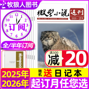 长短篇故事会微型小小说月报生活文学文摘类过刊 全年 2024全年 12月 2026年1 微型小说选刊杂志2025 半年订阅 12月现货