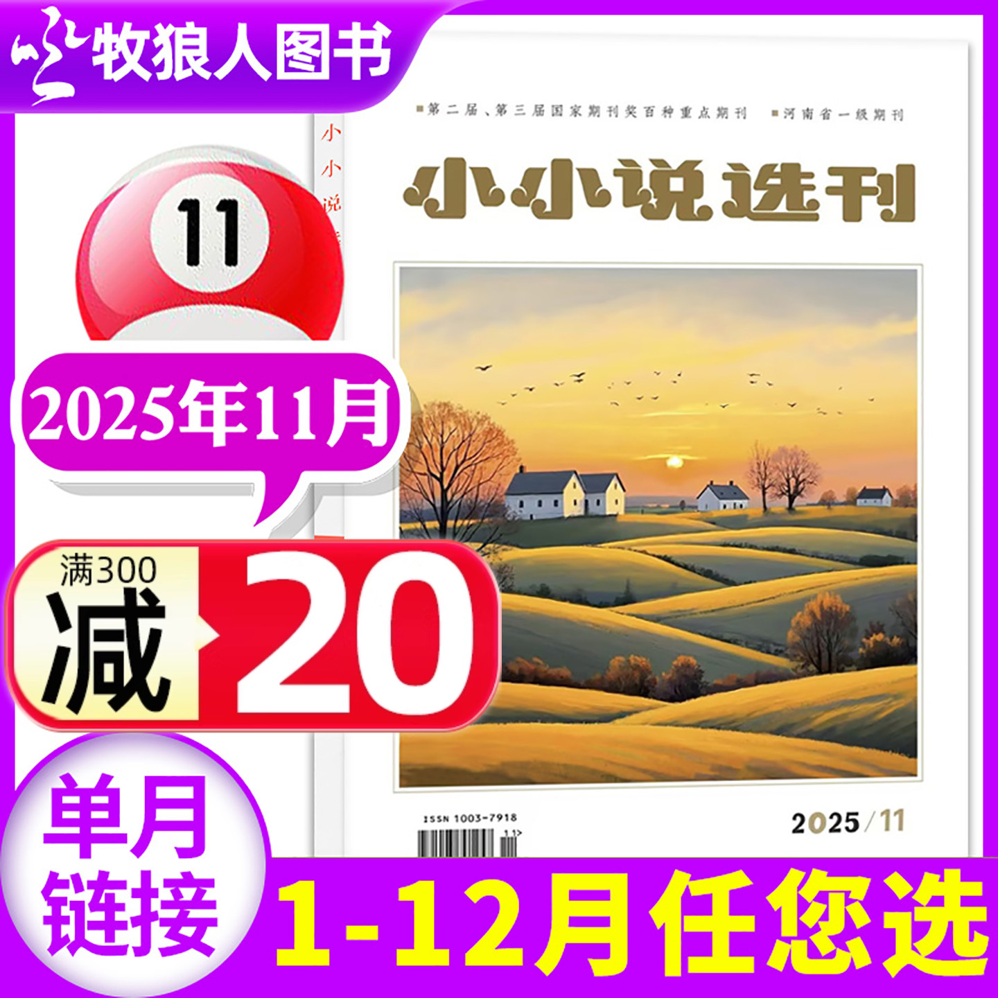小小说选刊2025年11月/全年订阅