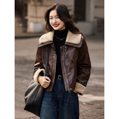 皮毛一体上衣女装 新款 乐园百搭仿皮草皮衣外套2025年冬季 苏醒