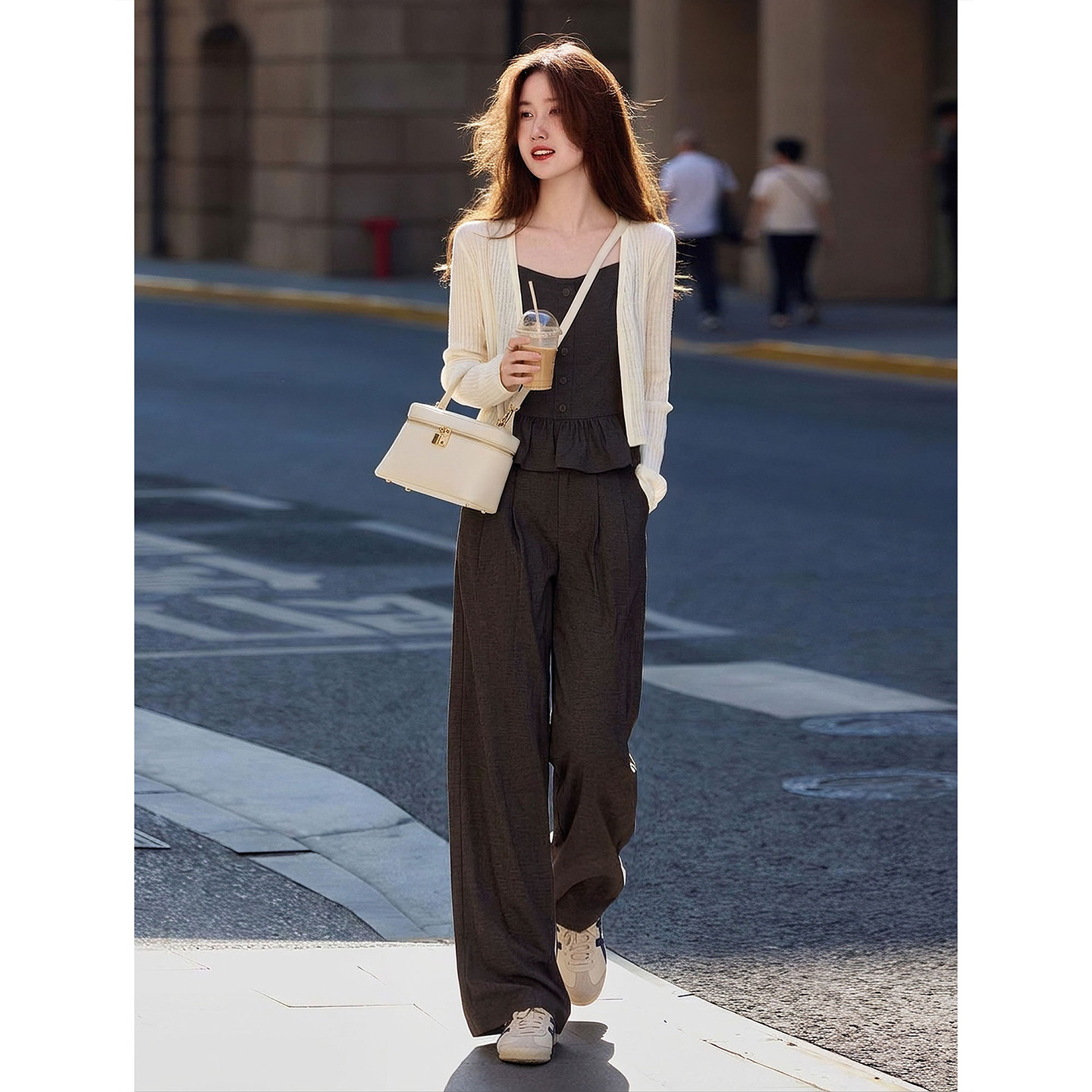 亚麻气质2026春秋女装三件套