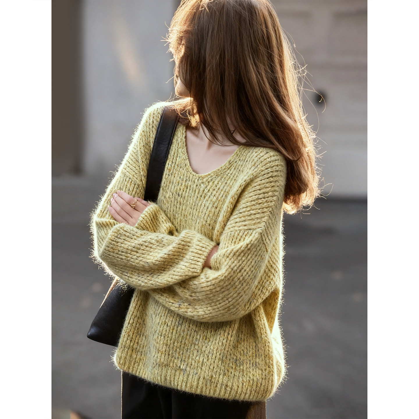 苏醒的乐园温柔纯色百搭圆领套头毛衣2025年冬季新款针织上衣女装,女装/女士精品,毛衣,淘宝优惠券,粉丝福利购,淘宝优惠卷