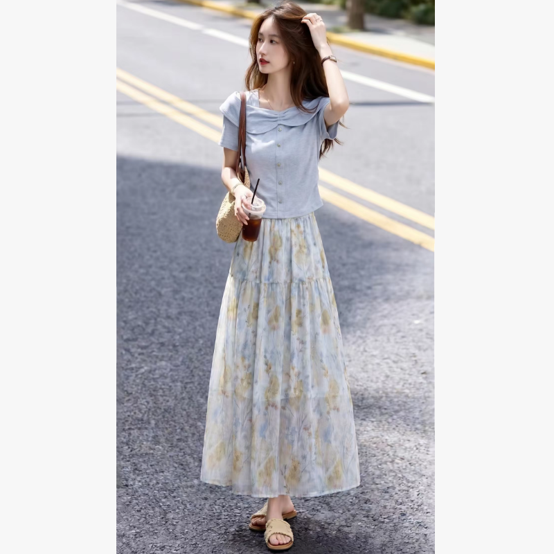 苏醒的乐园2026夏季女装时尚潮流穿搭清爽套装-SXTZT26052