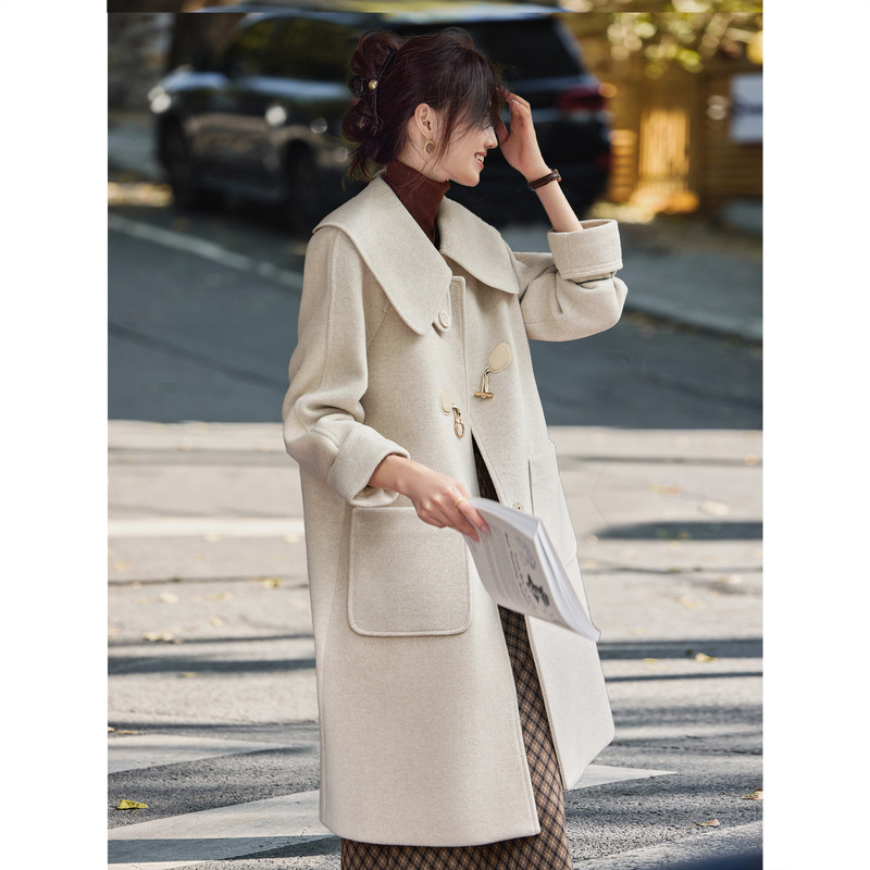 时尚气质羽绒服2025年冬季新减龄纯色百搭宽松加厚中长款呢子羽绒,女装/女士精品,羽绒服,淘宝优惠券,粉丝福利购,淘宝优惠卷