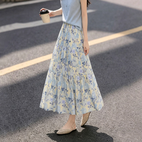 苏醒的乐园夏季碎花新款半身裙