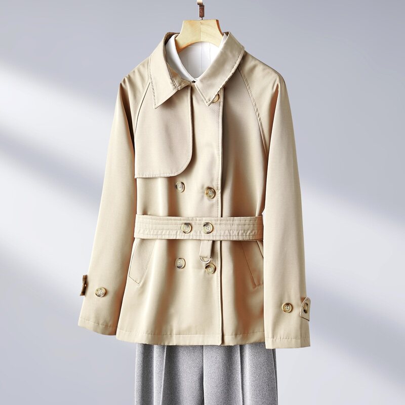 气质短款风衣外套女装春秋季韩版时尚优雅简约短款外衣