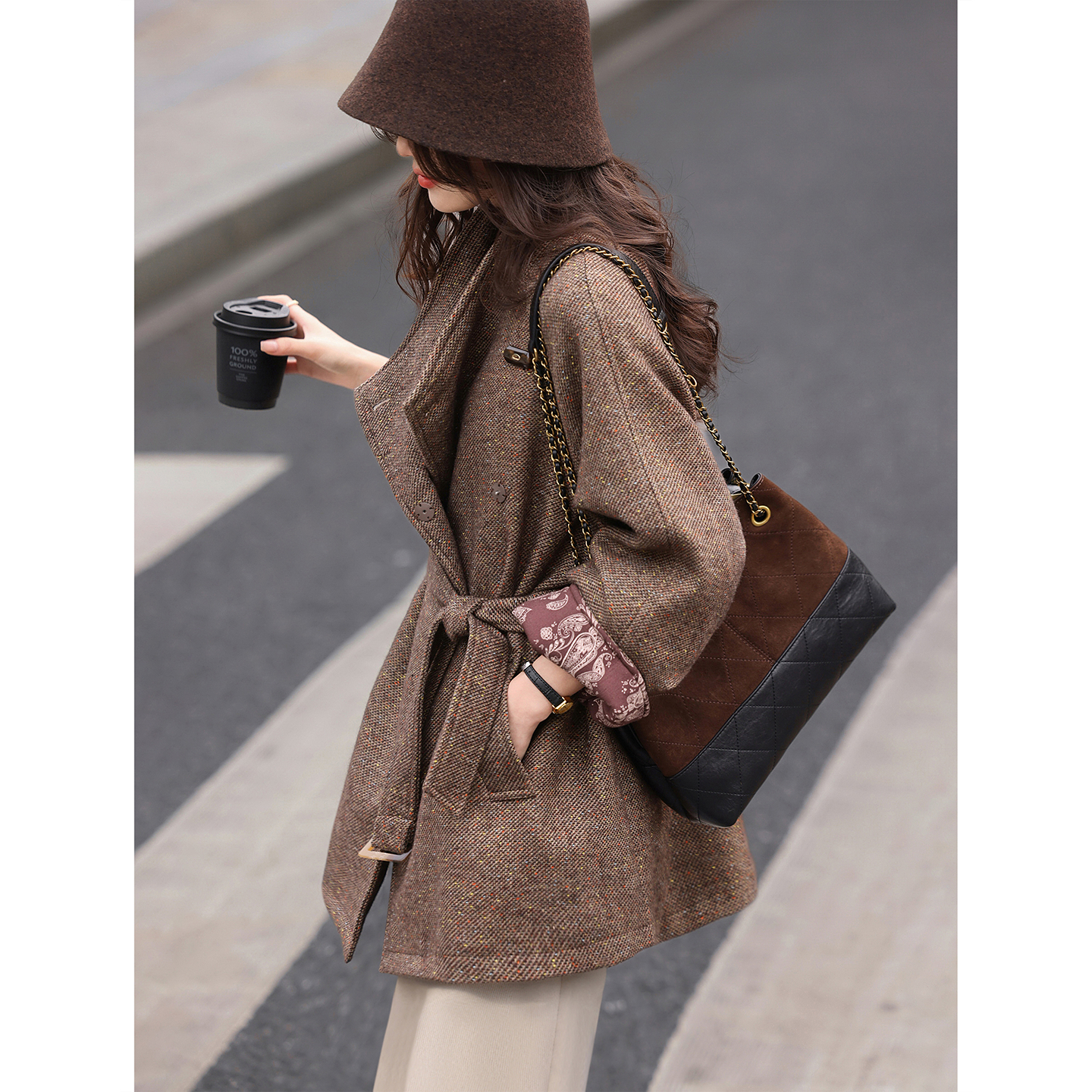 苏醒的乐园知性毛呢大衣羽绒服