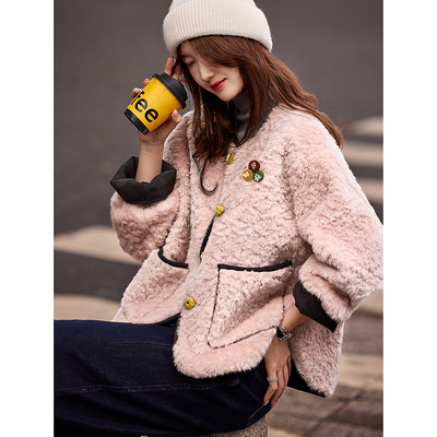苏醒的乐园秋冬季新款时尚减龄外套皮草-SXPC25067