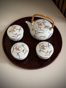 日本正品香兰社经典兰花茶杯盖杯茶壶茶具套提梁壶·日本直采