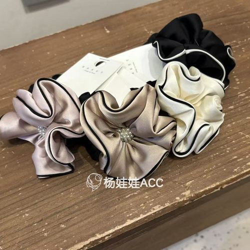 5122613韩国东大门Baket新款高级感复古甜美优雅珠珠发圈