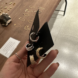 441412韩国东大门nyunyu不规则金属ins风高级感耳环