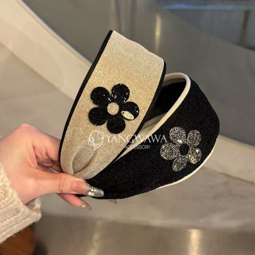 532843韩国东大门Baket新款花朵图案时尚气质发箍