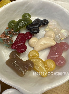 小熊耳朵可爱发夹刘海夹鸭嘴夹