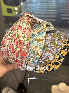 611214韩国东大门Baket新款高级感复古甜美碎花发箍头箍