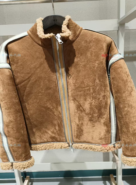 速发 CR0QUIS/速写国内正品代购夹克25冬9PAA14010立领仿皮草外套