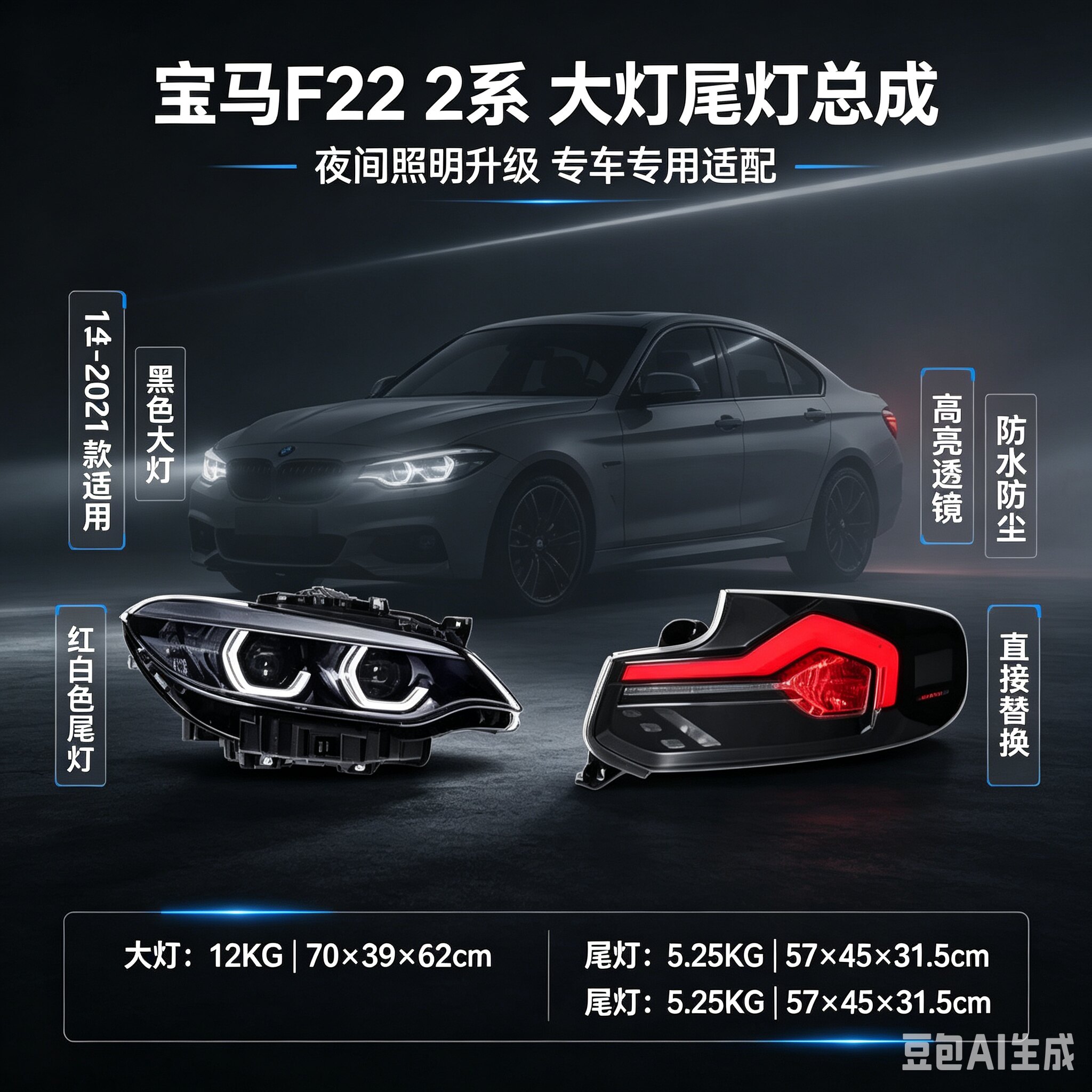 马F222系大灯尾灯总成