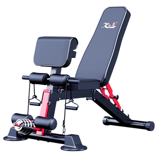 哑铃凳家用多功能仰卧起坐板腹肌运动健身器材卧推凳可折叠健身椅