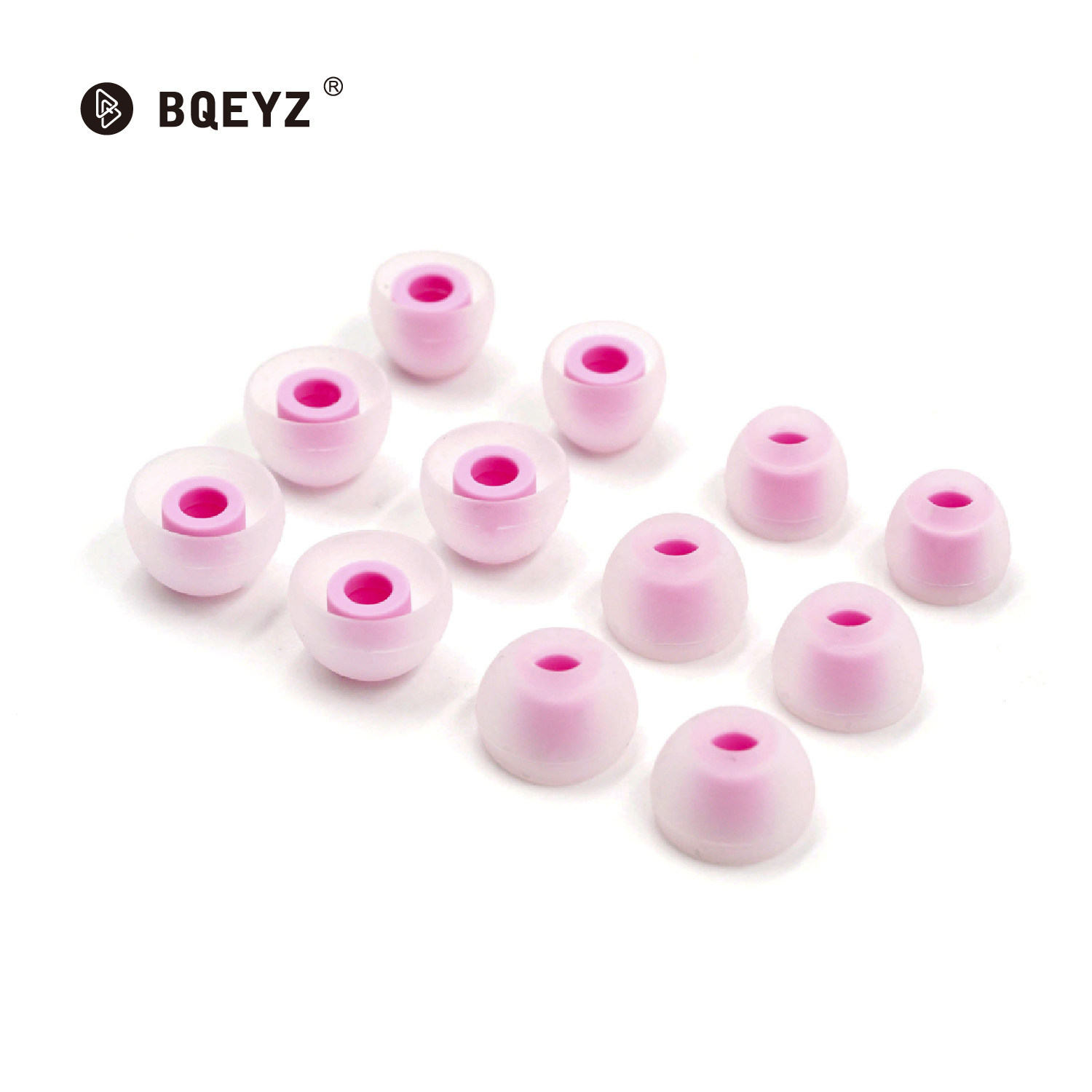 BQEYZ糖果色粉色耳机套硅胶套入耳式耳塞套耳帽耳塞套耳套软胶耳堵配件