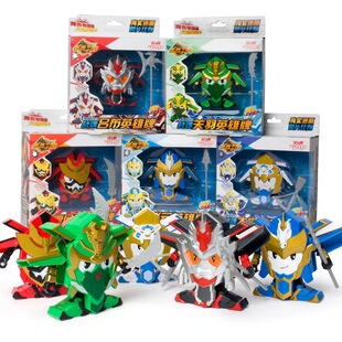 正版买奇酷梦想三国英雄牌变身器玩具关羽赵云吕布牌夏侯惇太史慈