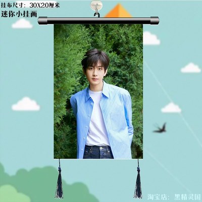 成毅 明星同款式挂画周边挂饰装饰品时尚个性挂轴海报