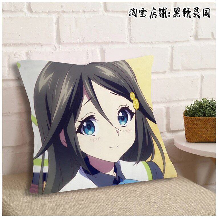 无彩限的怪灵世界 川神舞 和泉玲奈周边抱枕头睡觉靠枕沙发睡枕
