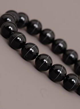 12MM17颗药师一线影子石手链补水佩戴男女都可以