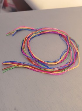 柔软蚕丝线真丝线孕妇产妇婴儿可以佩戴五彩线端午节