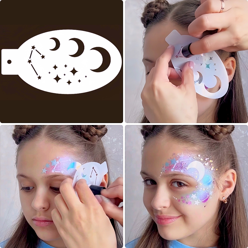 彩绘模板儿童成人脸部拓印