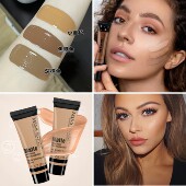 出COS美黑粉底液拉丁舞小麦肤色古铜色深棕色哑光粉底液防水防汗