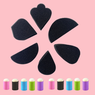 彩绘海绵工具脸部油彩打底铺色渐变快速出图水滴半圆形不吃粉粉扑