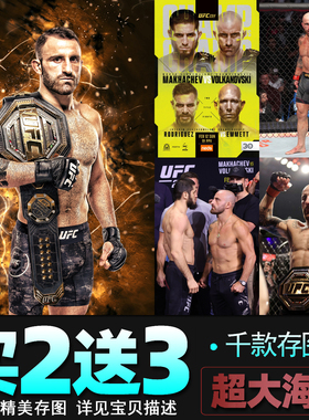 大帝亚历山大沃尔卡诺夫斯基海报 ufc明星格斗拳击墙贴壁纸装饰画
